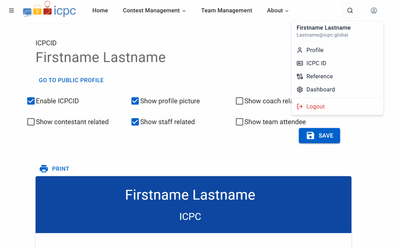 ICPC ID | ICPC News